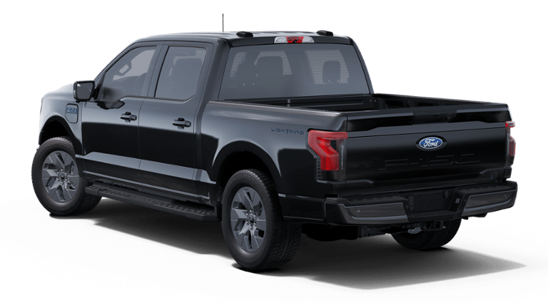 2025 Agate Black Metallic Ford F-150 Lightning Flash AWD Truck